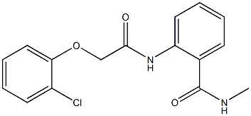 2-{[2-(2-chlorophenoxy)acetyl]amino}-N-methylbenzamide Struktur