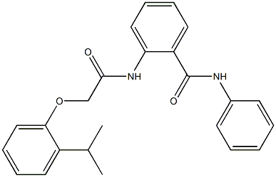 2-{[2-(2-isopropylphenoxy)acetyl]amino}-N-phenylbenzamide Struktur