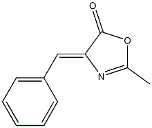 2-methyl-4-[(Z)-phenylmethylidene]-1,3-oxazol-5-one Struktur