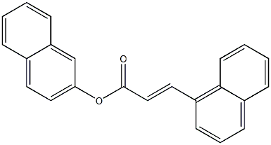 2-naphthyl (E)-3-(1-naphthyl)-2-propenoate Struktur