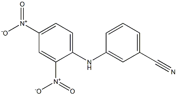 3-(2,4-dinitroanilino)benzonitrile Struktur