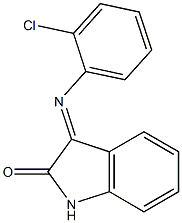 3-[(2-chlorophenyl)imino]-1H-indol-2-one Struktur