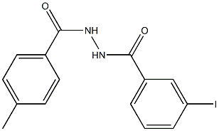 3-iodo-N'-(4-methylbenzoyl)benzohydrazide Struktur