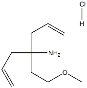 4-(2-methoxyethyl)-1,6-heptadien-4-amine hydrochloride Struktur