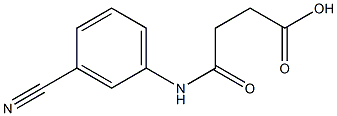 4-(3-cyanoanilino)-4-oxobutanoic acid Struktur