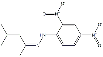 4-methyl-2-pentanone N-(2,4-dinitrophenyl)hydrazone Struktur