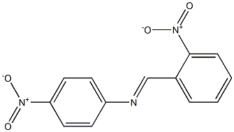 N-(4-nitrophenyl)-N-[(E)-(2-nitrophenyl)methylidene]amine Struktur