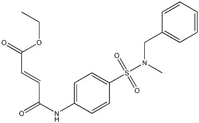 ethyl (E)-4-(4-{[benzyl(methyl)amino]sulfonyl}anilino)-4-oxo-2-butenoate Struktur