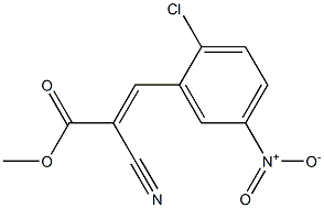 methyl (E)-3-(2-chloro-5-nitrophenyl)-2-cyano-2-propenoate Struktur