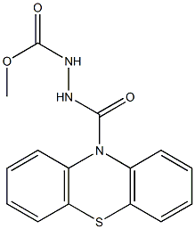 methyl 2-(10H-phenothiazin-10-ylcarbonyl)-1-hydrazinecarboxylate Struktur