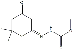 methyl 2-(3,3-dimethyl-5-oxocyclohexylidene)-1-hydrazinecarboxylate Struktur