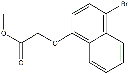 methyl 2-[(4-bromo-1-naphthyl)oxy]acetate Struktur