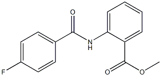 methyl 2-[(4-fluorobenzoyl)amino]benzoate Struktur