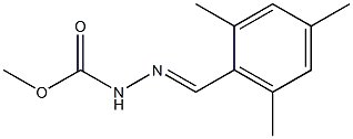 methyl 2-[(E)-mesitylmethylidene]-1-hydrazinecarboxylate Struktur