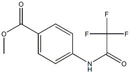 methyl 4-[(2,2,2-trifluoroacetyl)amino]benzoate Struktur