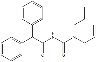 N,N-diallyl-N'-(2,2-diphenylacetyl)thiourea Struktur