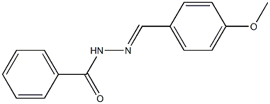 N'-[(E)-(4-methoxyphenyl)methylidene]benzohydrazide Struktur