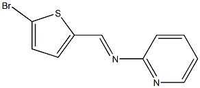 N-[(E)-(5-bromo-2-thienyl)methylidene]-N-(2-pyridinyl)amine Struktur