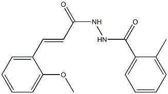 N'-[(E)-3-(2-methoxyphenyl)-2-propenoyl]-2-methylbenzohydrazide Struktur