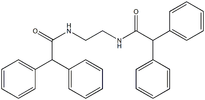 N-{2-[(2,2-diphenylacetyl)amino]ethyl}-2,2-diphenylacetamide Struktur