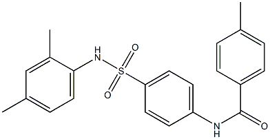 N-{4-[(2,4-dimethylanilino)sulfonyl]phenyl}-4-methylbenzamide Struktur