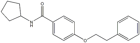 N-cyclopentyl-4-(phenethyloxy)benzamide Struktur