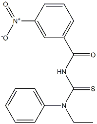 N-ethyl-N'-(3-nitrobenzoyl)-N-phenylthiourea Struktur