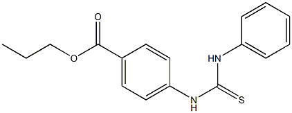 propyl 4-[(anilinocarbothioyl)amino]benzoate Struktur