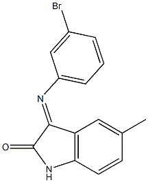 3-[(3-bromophenyl)imino]-5-methyl-1H-indol-2-one Struktur