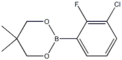 2-(3-Chloro-2-fluorophenyl)-5,5-dimethyl-1,3,2-dioxaborinane Struktur