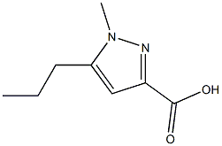 1-Methyl-5-propyl-1h-pyrazole-3-carboxylic acid ,97% Struktur