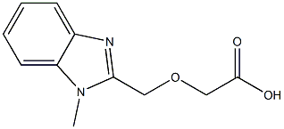 [(1-methyl-1H-benzimidazol-2-yl)methoxy]acetic acid Struktur