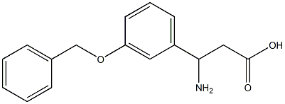 3-amino-3-[3-(benzyloxy)phenyl]propanoic acid Struktur