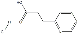 3-pyridin-2-ylpropanoic acid hydrochloride Struktur