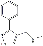 N-methyl-N-[(3-phenyl-1H-pyrazol-4-yl)methyl]amine Struktur