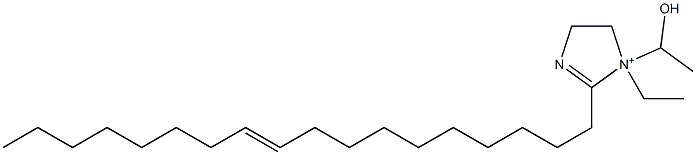 1-Ethyl-1-(1-hydroxyethyl)-2-(10-octadecenyl)-2-imidazoline-1-ium Struktur