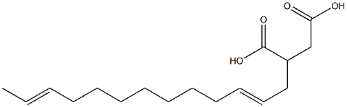 (2,11-Tridecadienyl)succinic acid Struktur