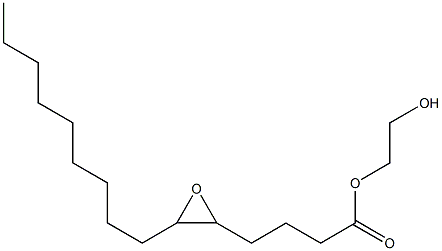 5,6-Epoxypentadecanoic acid 2-hydroxyethyl ester Struktur