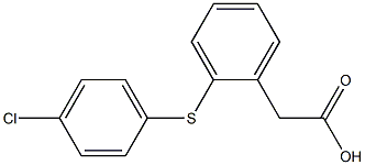 [o-(p-Chlorophenylthio)phenyl]acetic acid Struktur