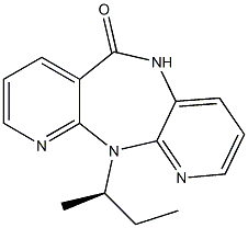 5,11-Dihydro-11-[(R)-sec-butyl]-6H-dipyrido[3,2-b:2',3'-e][1,4]diazepin-6-one Struktur