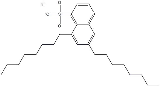 6,8-Dioctyl-1-naphthalenesulfonic acid potassium salt Struktur