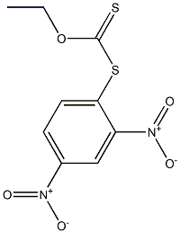 Dithiocarbonic acid O-ethyl S-(2,4-dinitrophenyl) ester Struktur