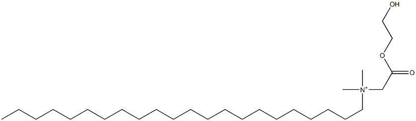 N-[(2-Hydroxyethoxy)carbonylmethyl]-N,N-dimethyl-1-docosanaminium Struktur