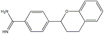 4-[(3,4-Dihydro-2H-1-benzopyran)-2-yl]benzamidine Struktur