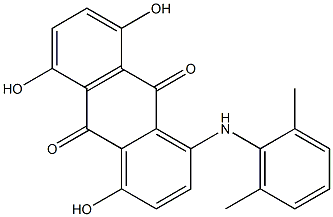 4,5,8-Trihydroxy-1-(2,6-dimethylanilino)anthraquinone Struktur