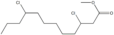 3,9-Dichlorolauric acid methyl ester Struktur