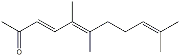 5,6,10-Trimethyl-3,5,9-undecatrien-2-one Struktur