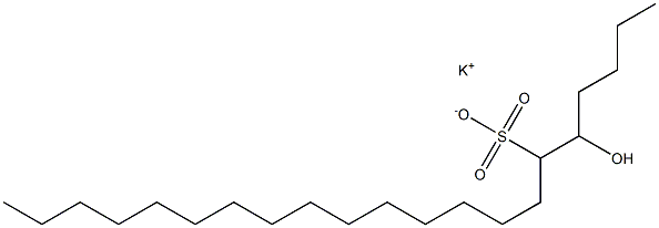 5-Hydroxyhenicosane-6-sulfonic acid potassium salt Struktur