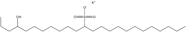 4-Hydroxytetracosane-12-sulfonic acid potassium salt Struktur