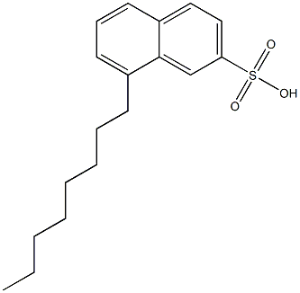 8-Octyl-2-naphthalenesulfonic acid Struktur